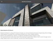 Tablet Screenshot of baseline-architects.com